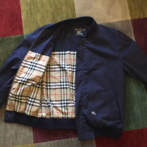 vintage burberry bomber jacket